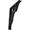 Ekena Millwork Damon Wrought Iron Bracket, (Triple center brace), Powder Coated Black 2"W x 12"D x 15"H BKTM02X12X15TDA - alternate 1